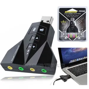 7.1 USB Sound Card Double Earphone MIC Audio Adapter