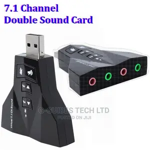 7.1 USB Sound Card Double Earphone MIC Audio Adapter