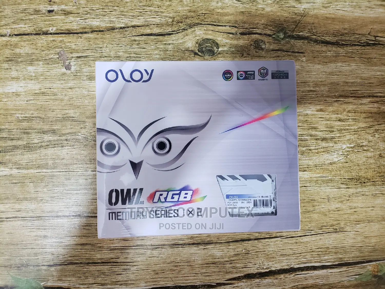 Oloy Ddr4 Ram 16gb (2x8gb) White Owl Aura Sync RGB 3200mhz