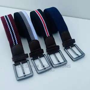 Photo - Classic Woven Stretch Leather Belts