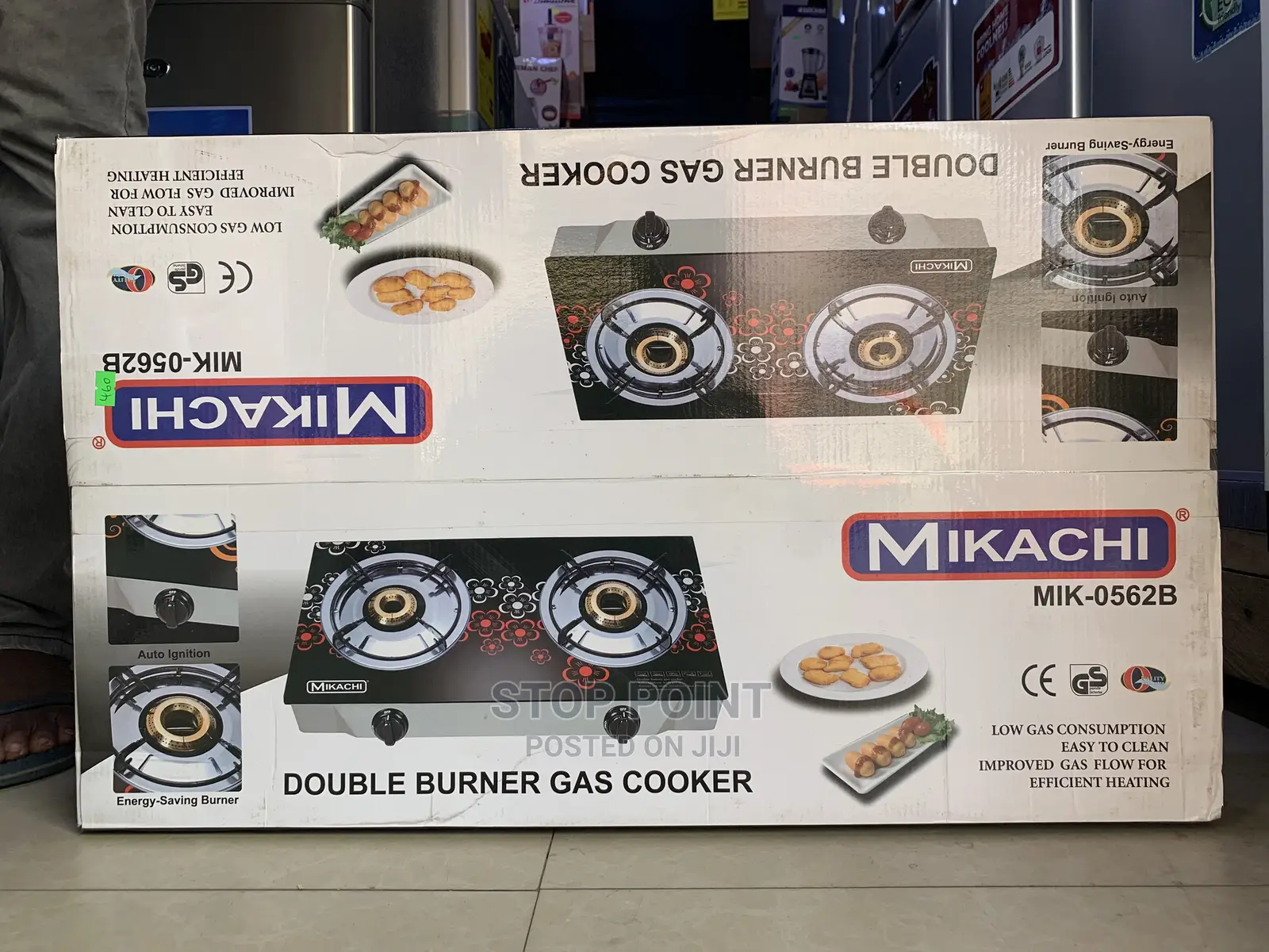 Mikachi Double Burner Gas Cooker