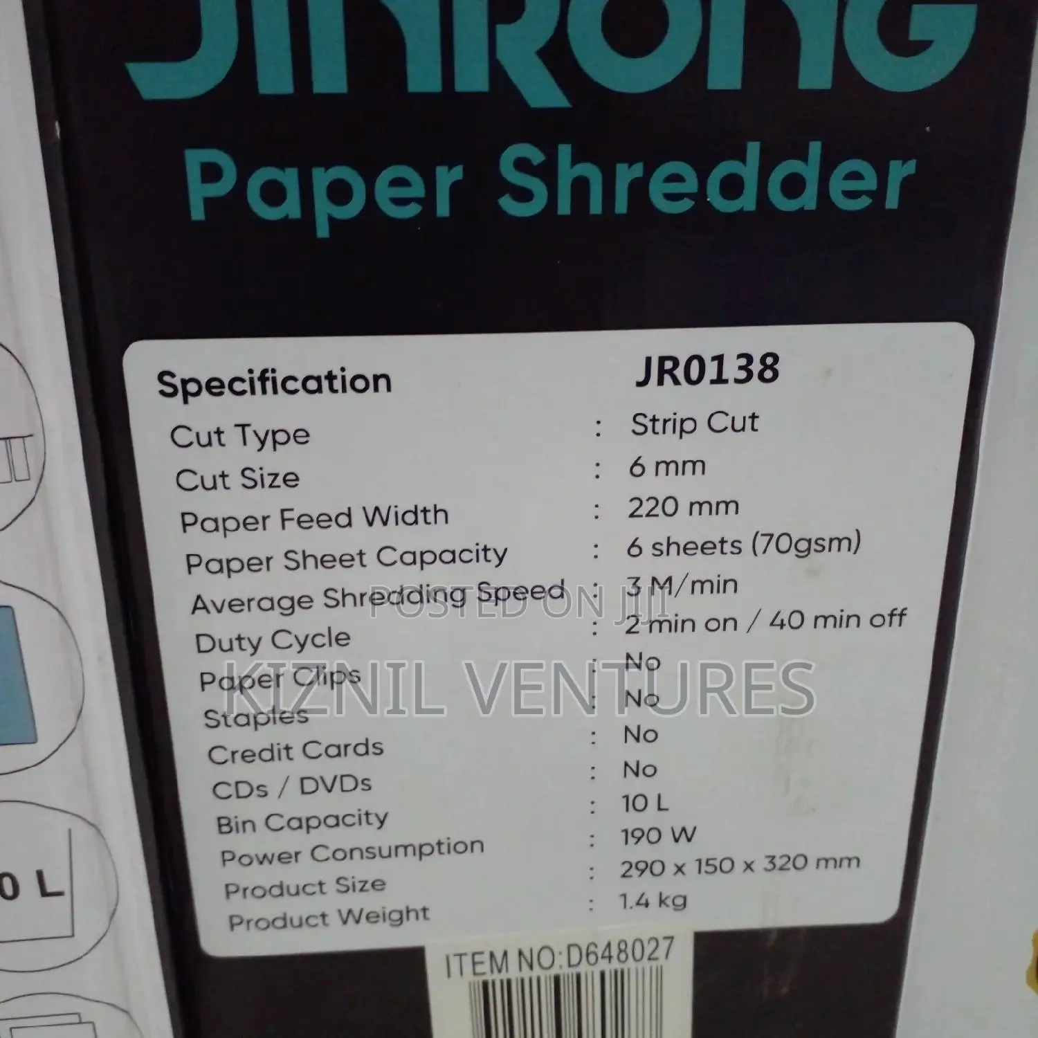 Portable Paper Shredder