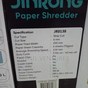 Portable Paper Shredder