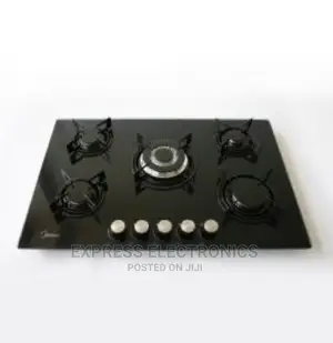 Black Antitrust Midea Gas Hob 5 Burner 75cm [75G50ME]