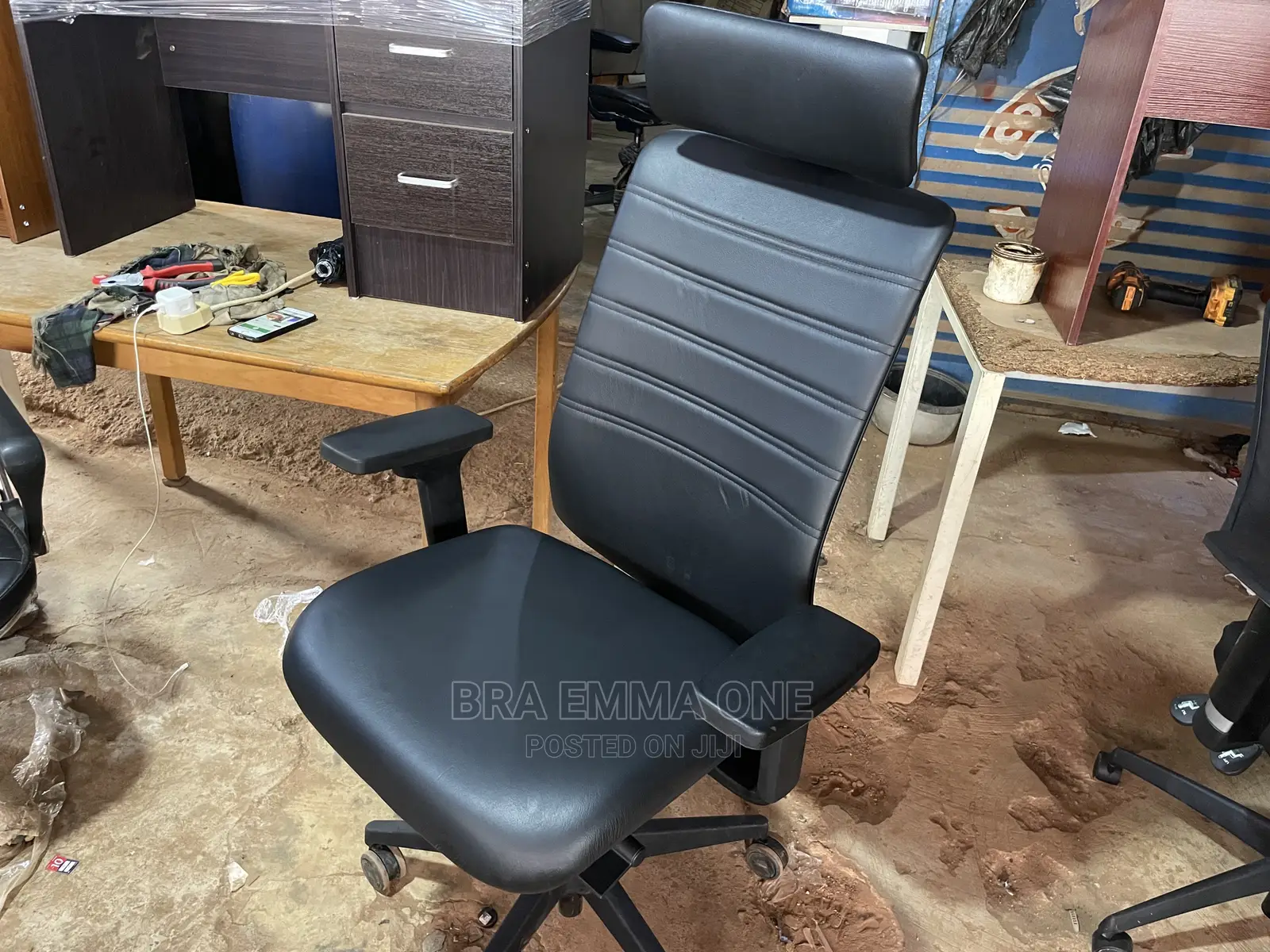 Canada Used Leather Office Chair With Headrest