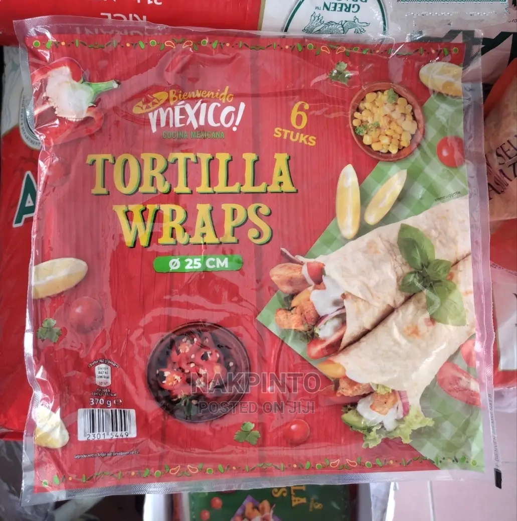 Wheat, Multi Grain Tortilla Wraps 25cm