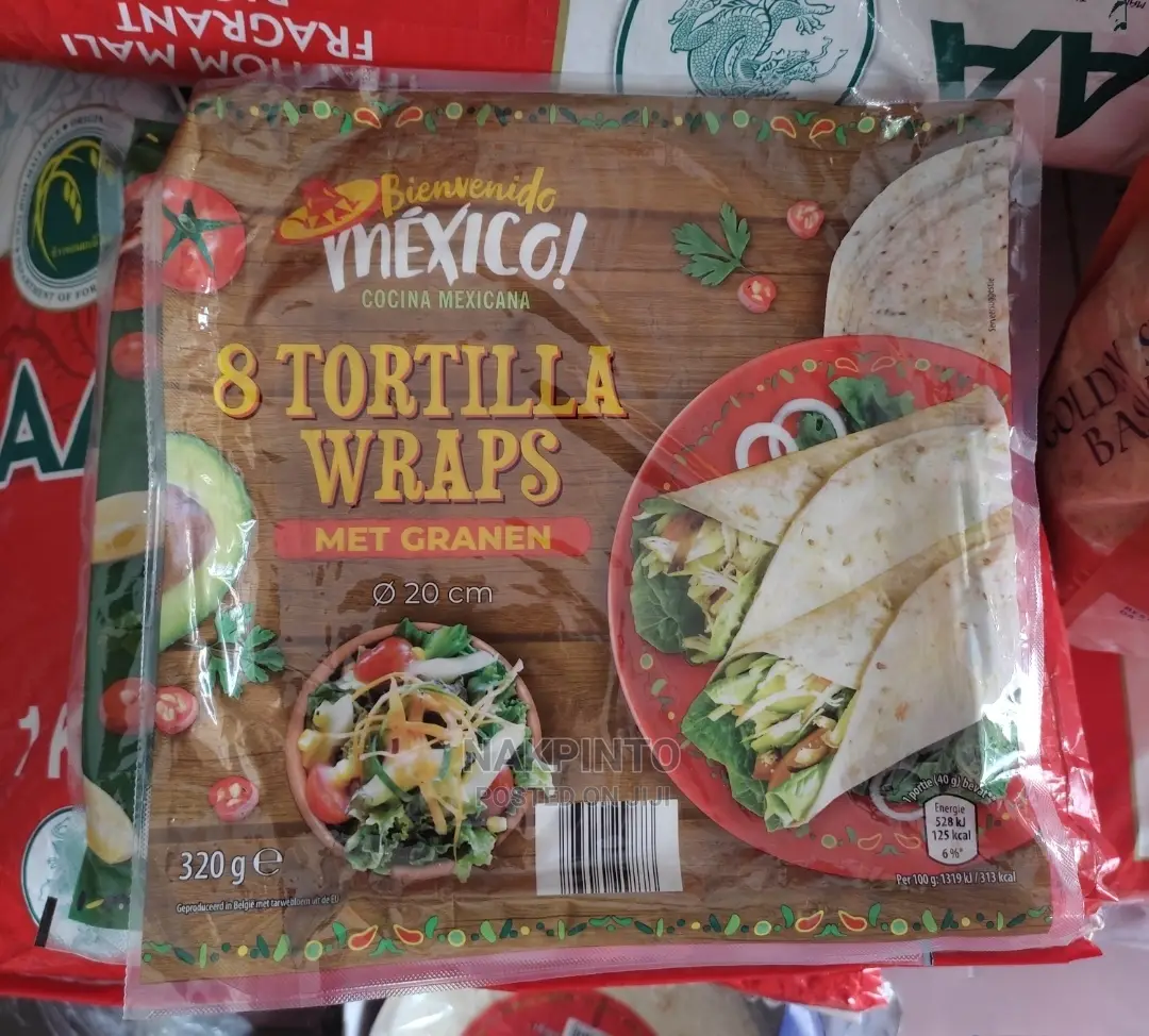 Wheat, Multi Grain Tortilla Wraps 25cm