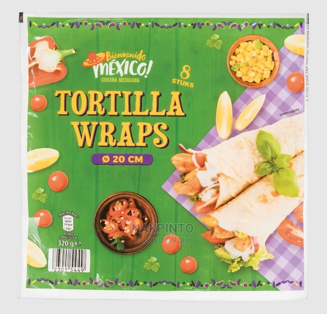 Wheat, Multi Grain Tortilla Wraps 25cm