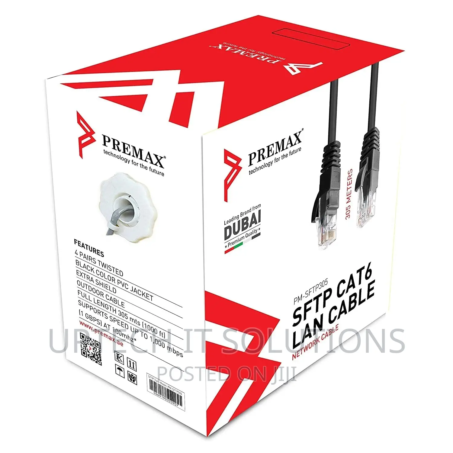 Premax Cat6 SFTP Cable, 305M, PM-SFTP305