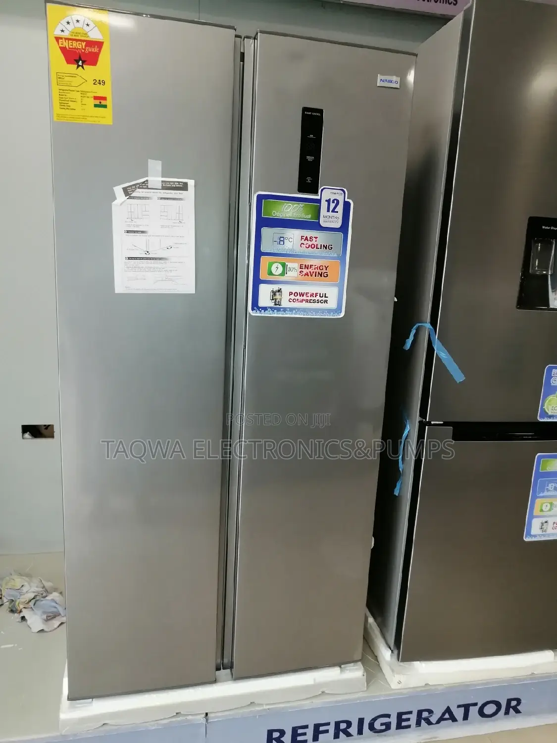 Nasco Fridge Side by Side 2 Doors