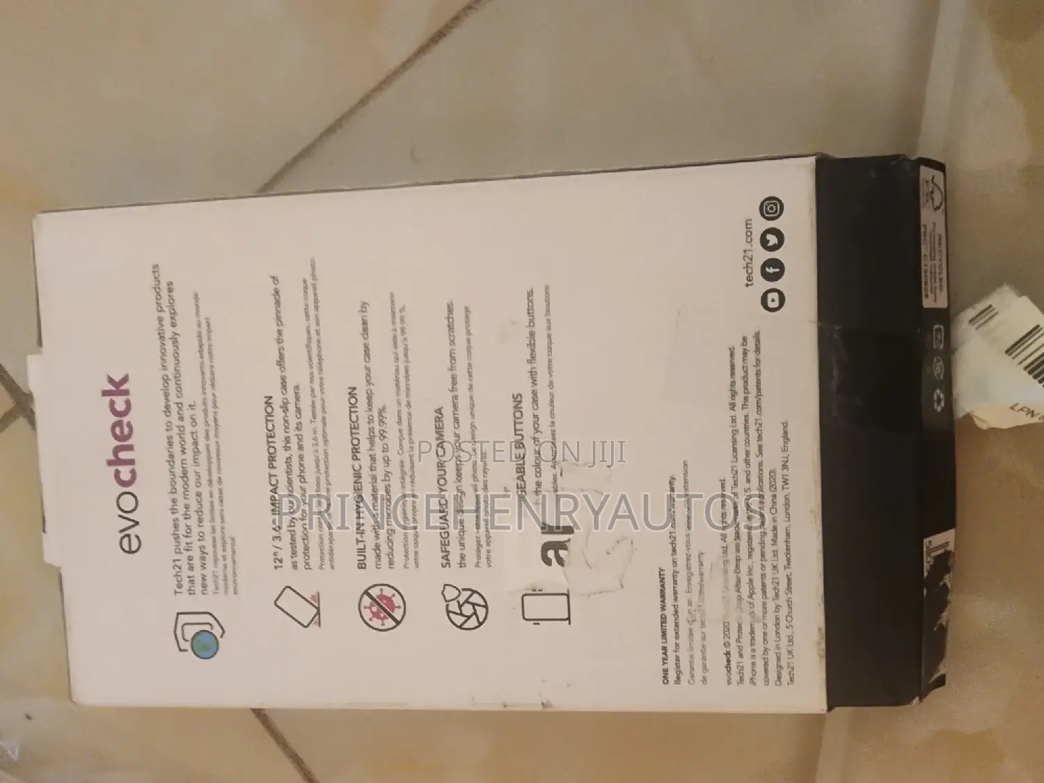 Tech21 Evo Check Phone Case for Apple iPhone 12 Pro Max