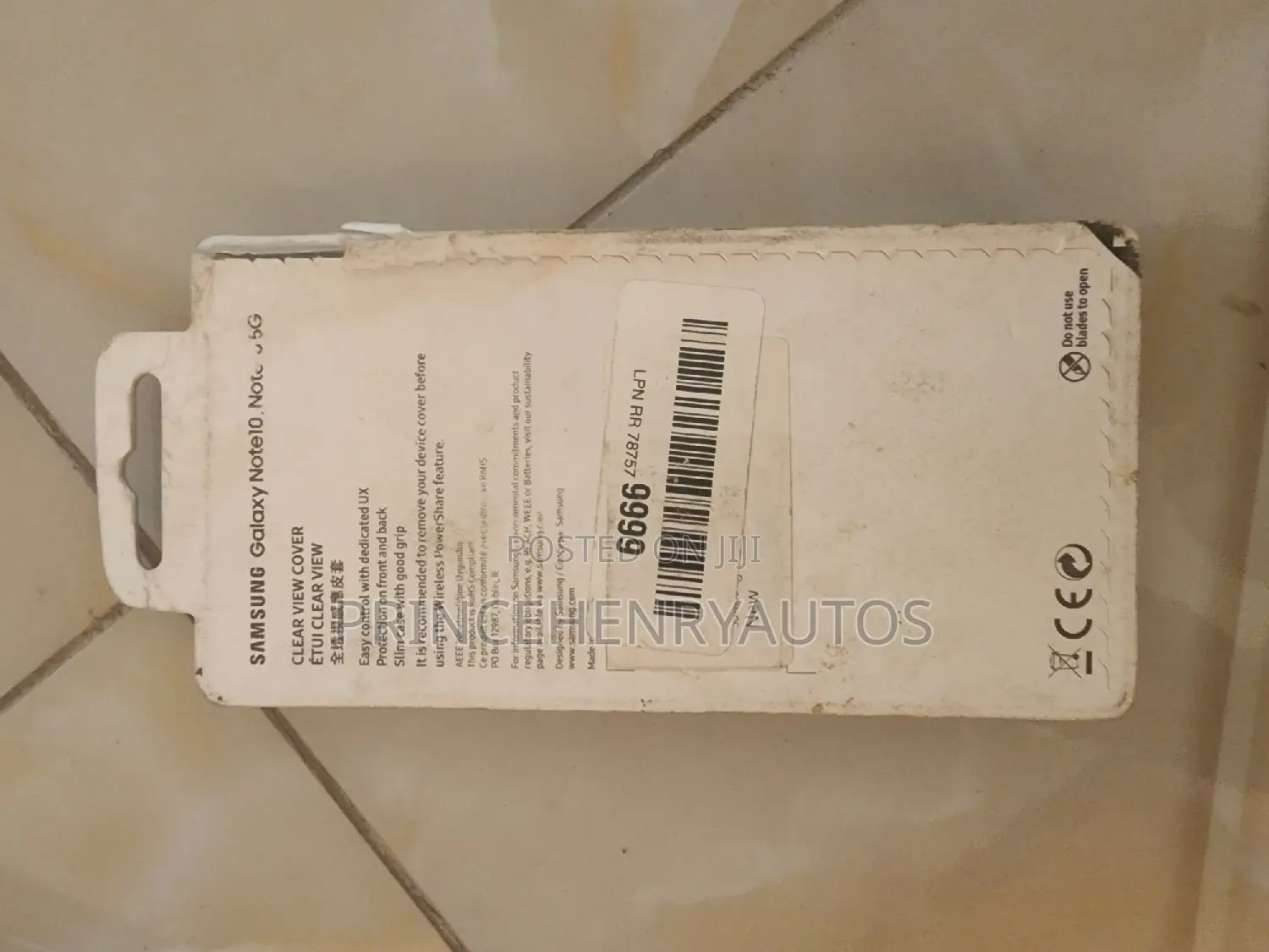 Samsung EF-ZN970CBEGUS Galaxy Note10 Case, S-View Flip Cover