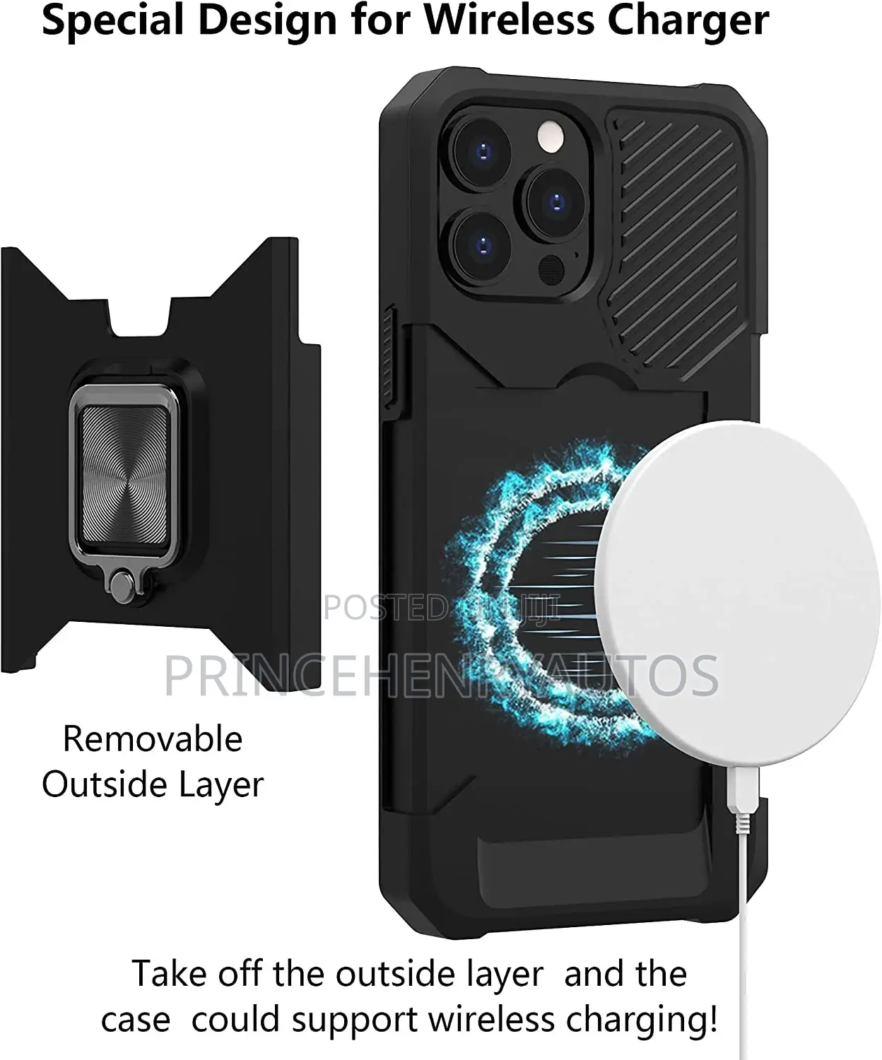 Kingshark Wallet+Kickstand+Heavy Duty Case for iPhone 13