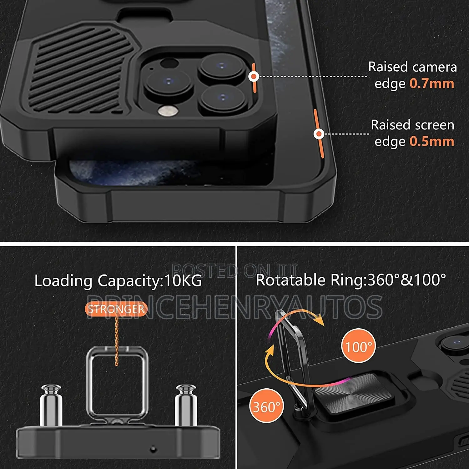 Kingshark Wallet+Kickstand+Heavy Duty Case for iPhone 13