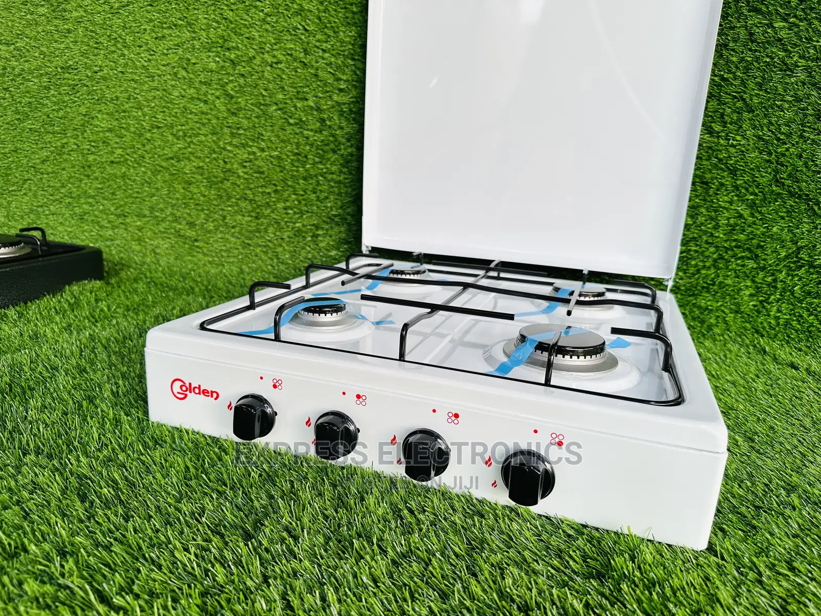 4bunsen Burner Table Top Cooker Volcano White