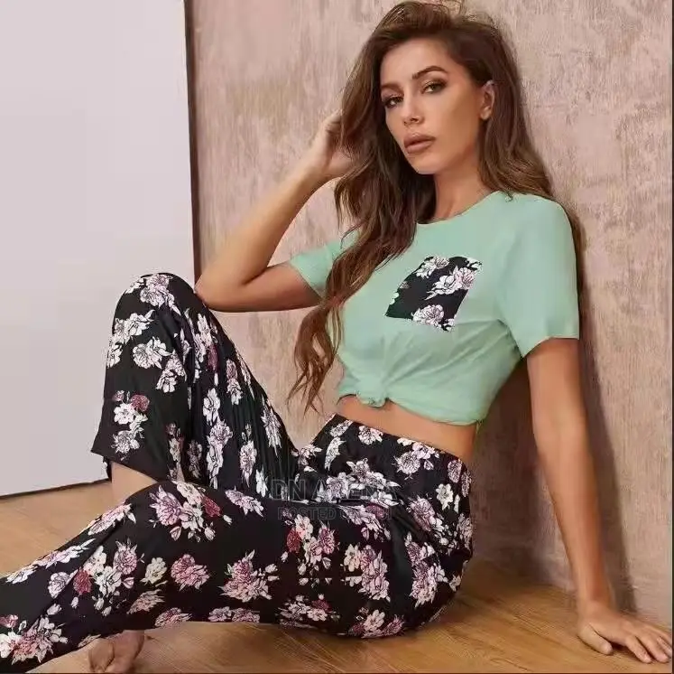 Ladies 2pcs Cotton Pajamas