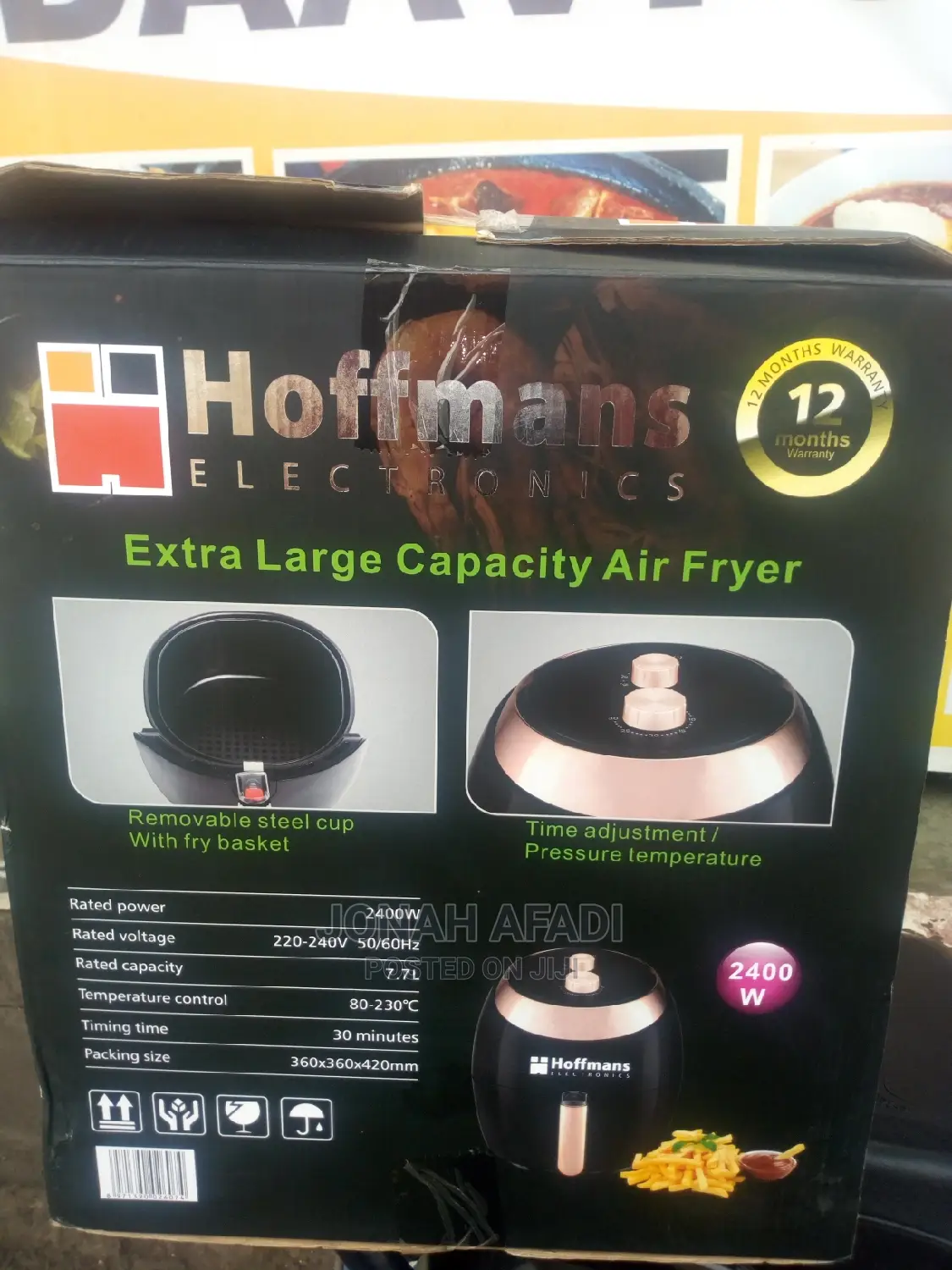 Silver Crest Electronics Airfryer 8L