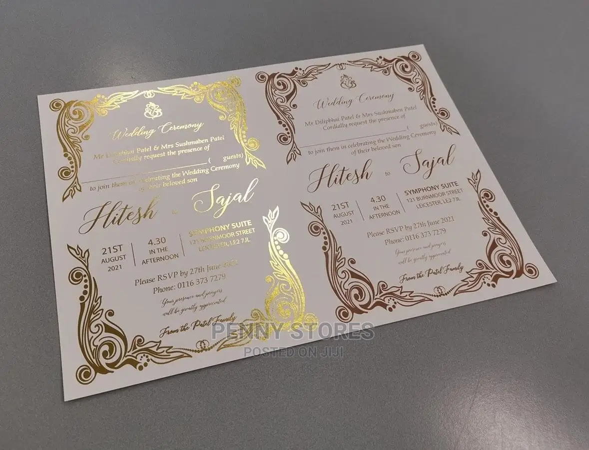 Call for Foil or Blind Embossment