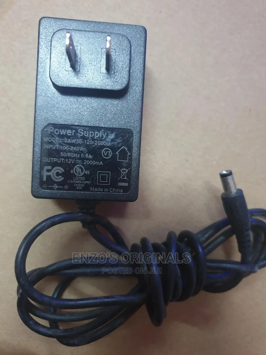 12V 2A Power Adapter or Charger for Digital Devices