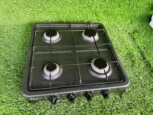 Stainless Steel Metallic Black Gas Cooker Table Top