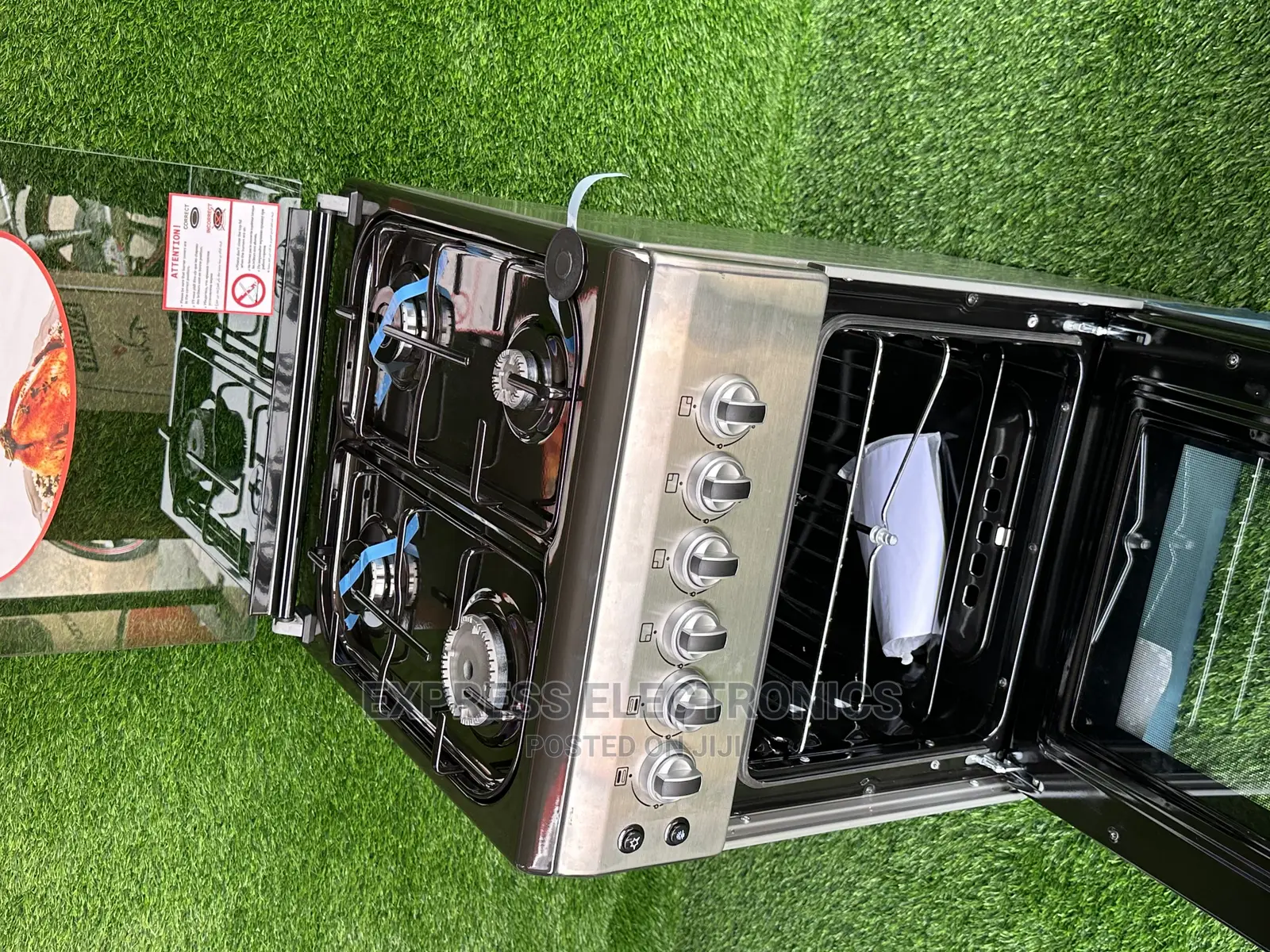 60/60 4burner Gas Cooker Oven Turkey Made New Line