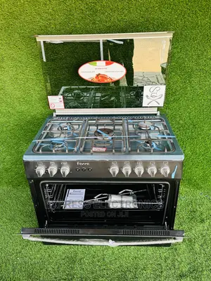 Black Affordable Stove 5burner Oven Turkish Made 60/90