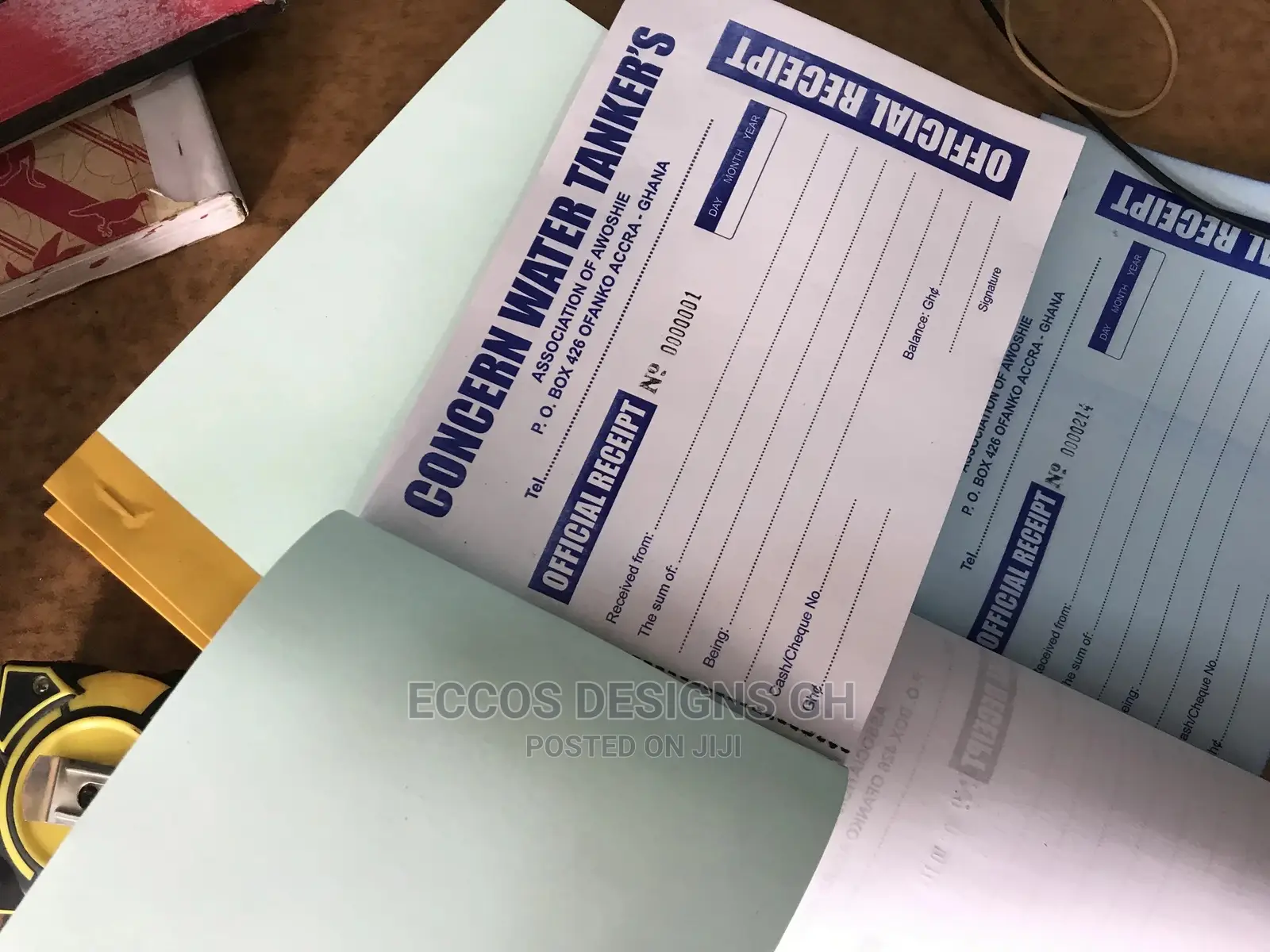 Receipt Book and Invoice