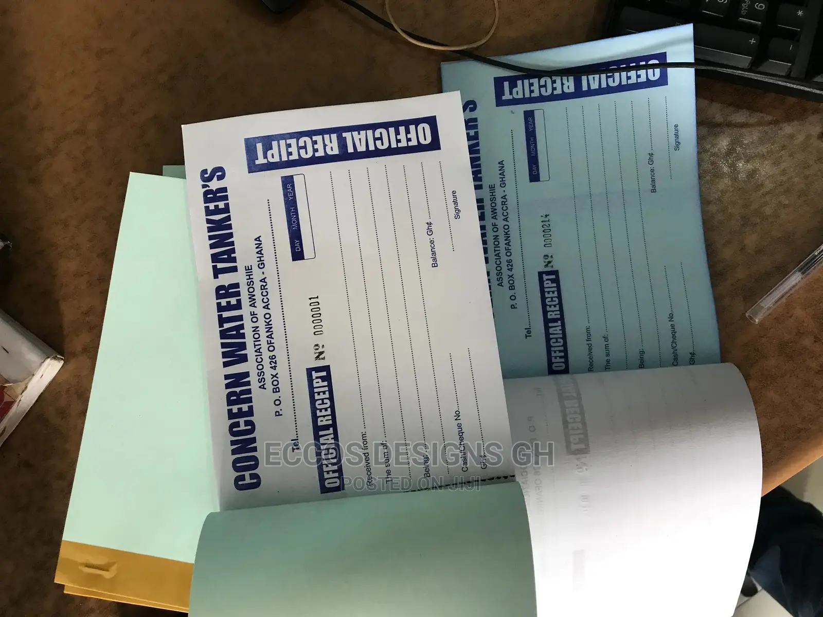Receipt Book and Invoice