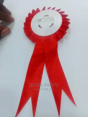 58mm Complete Rosette With Metal Pin Badge Button