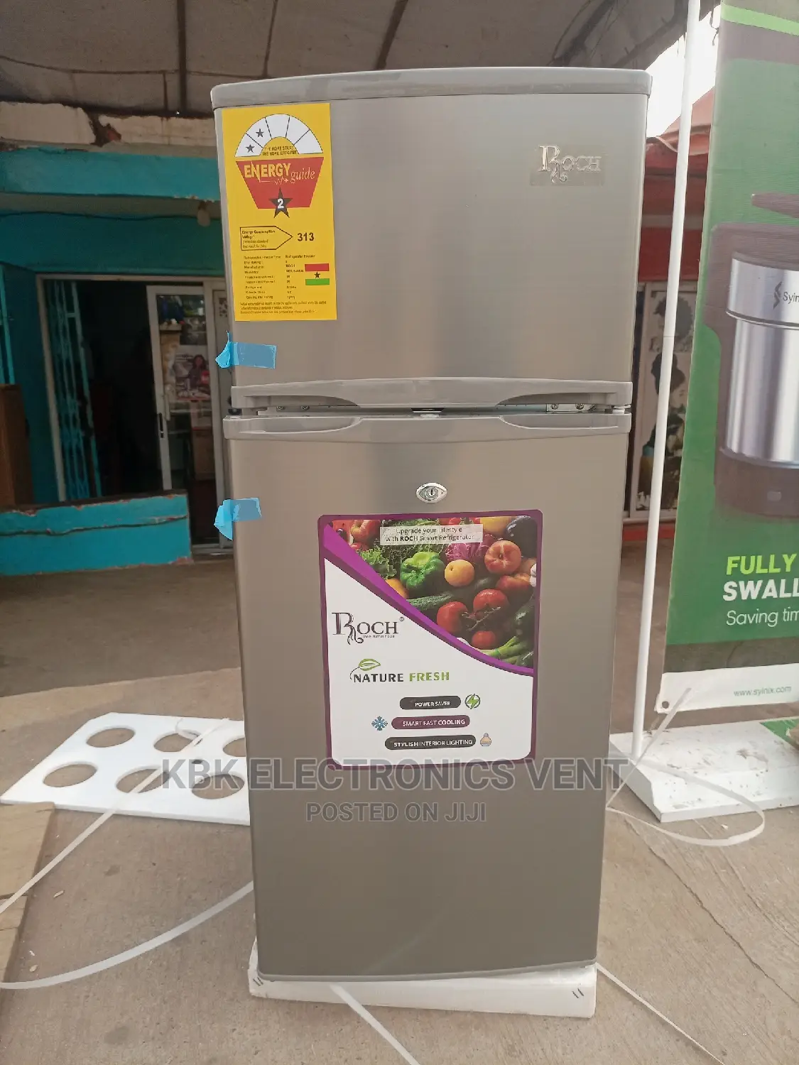Roch 120ltr Double Door Refrigerator