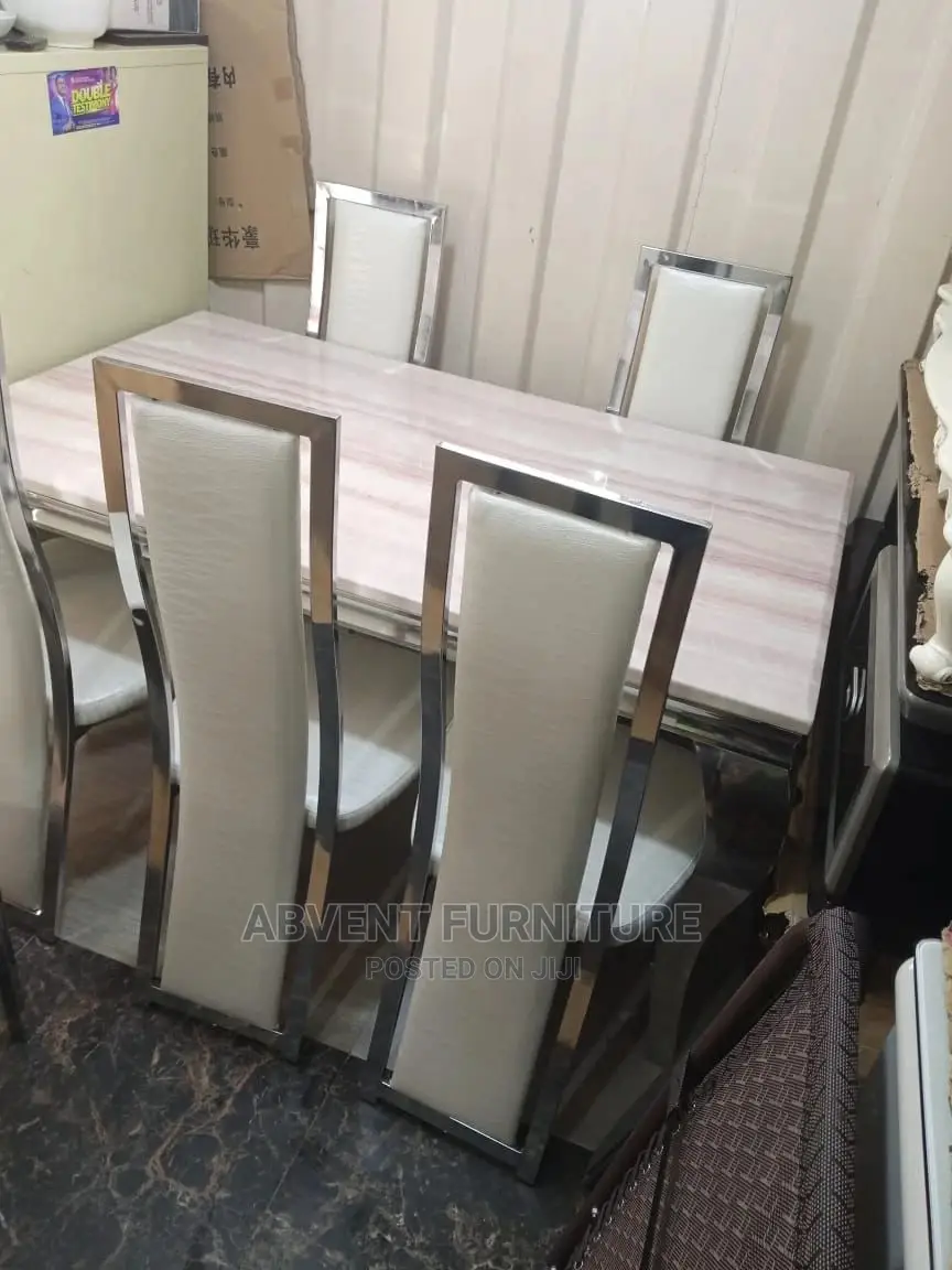 Marble Dinning Table and Chairs