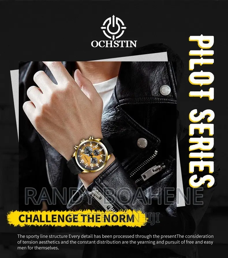 Ochstin Gold Chronograph Watch