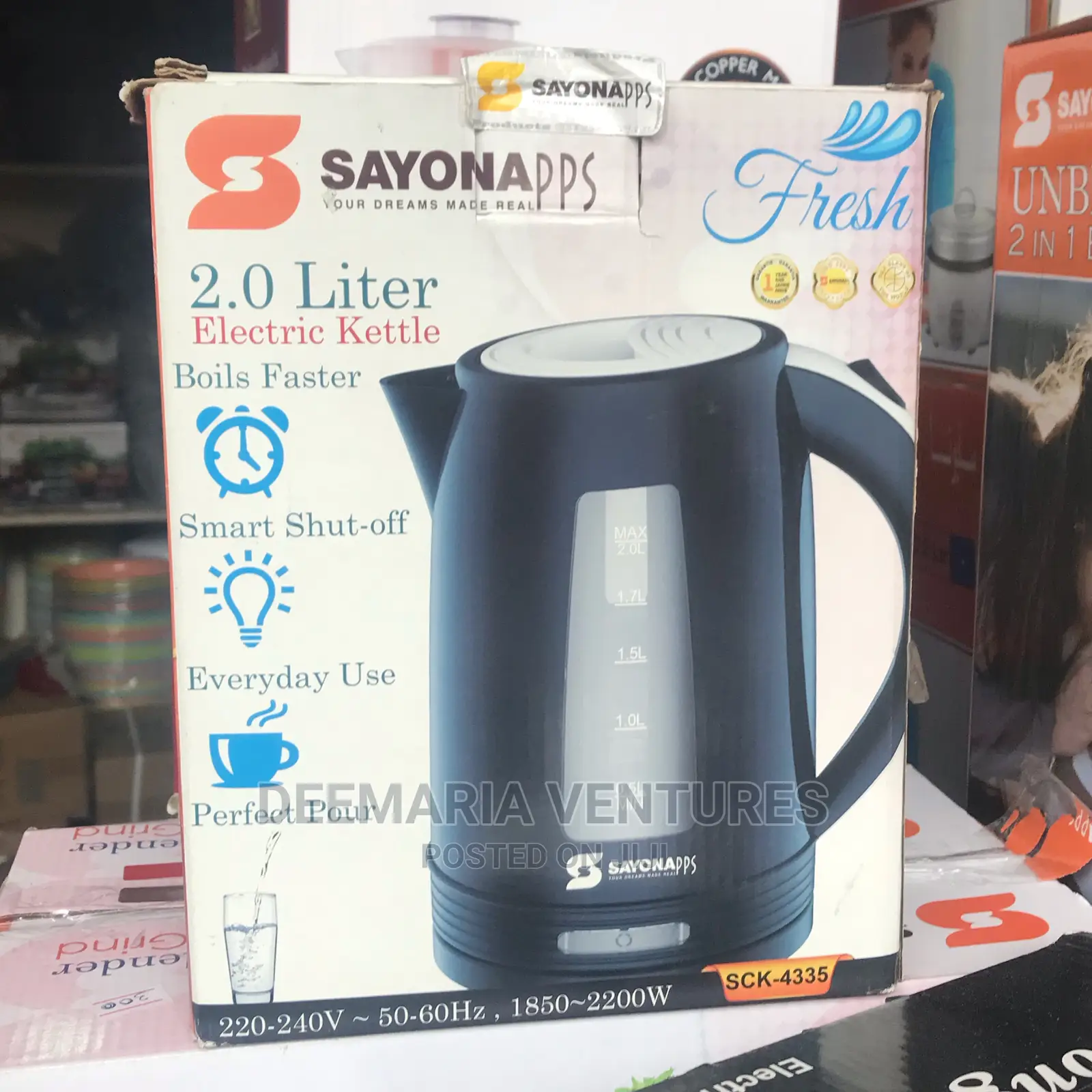 Sayona 2.0 Liters Electric Kettle