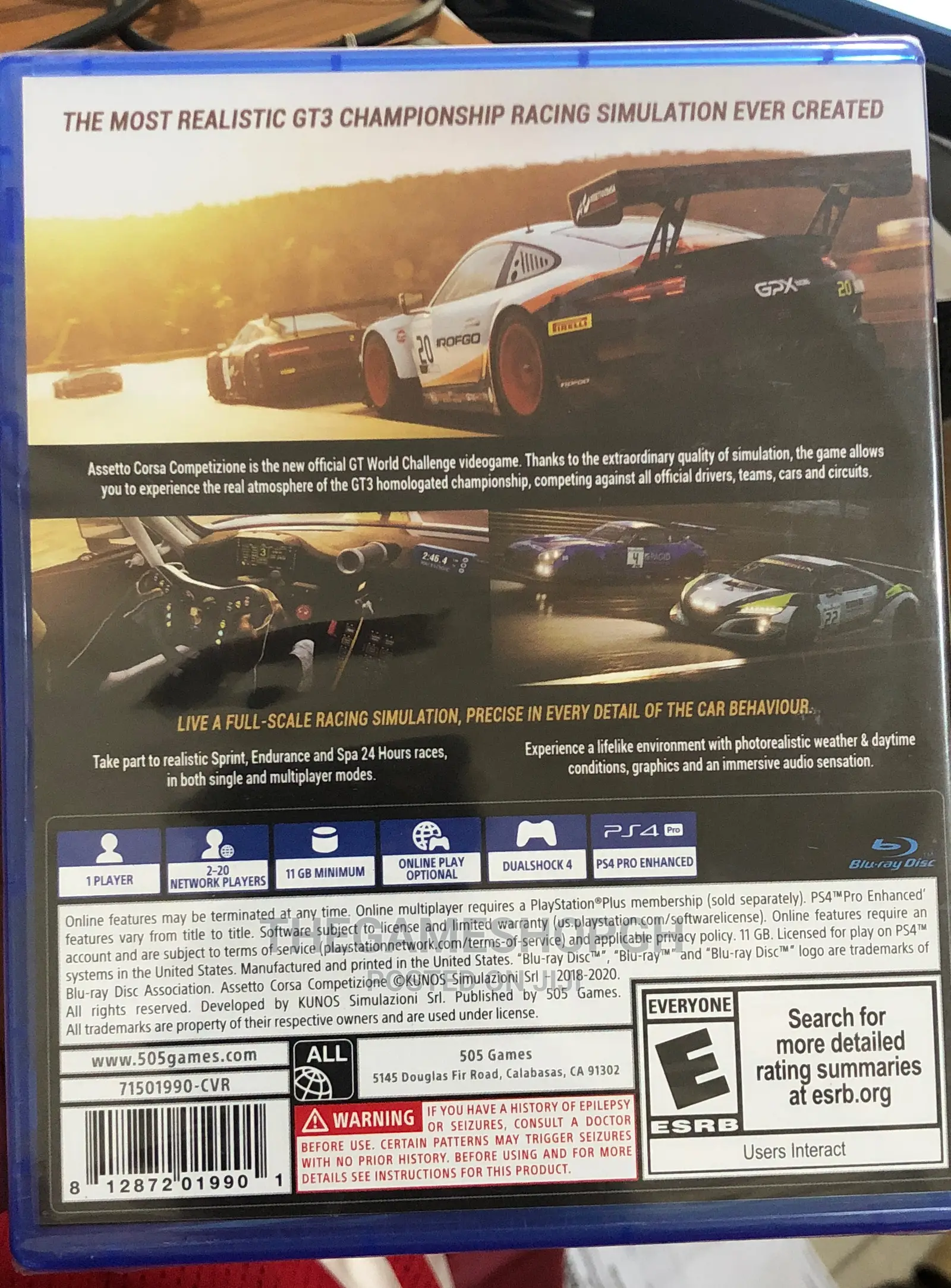 Assetto Corsa Competition Ps4