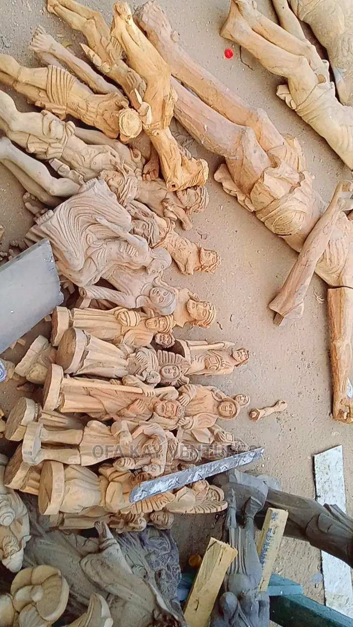 Birth Of Jesus Wood Sculpture