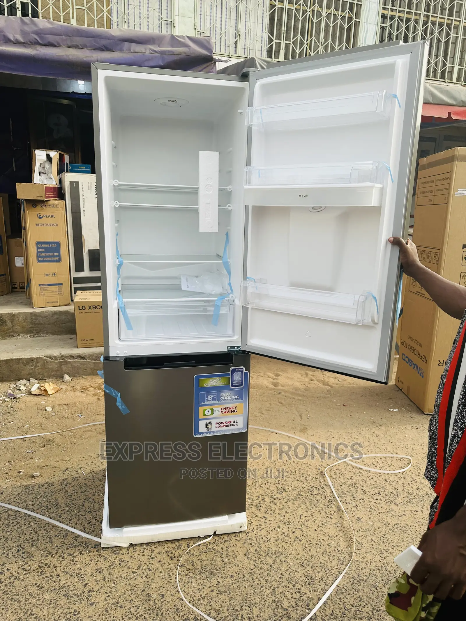 Eco Friendly Nasco Bottom Freezer Adjustable Shelf Fridge