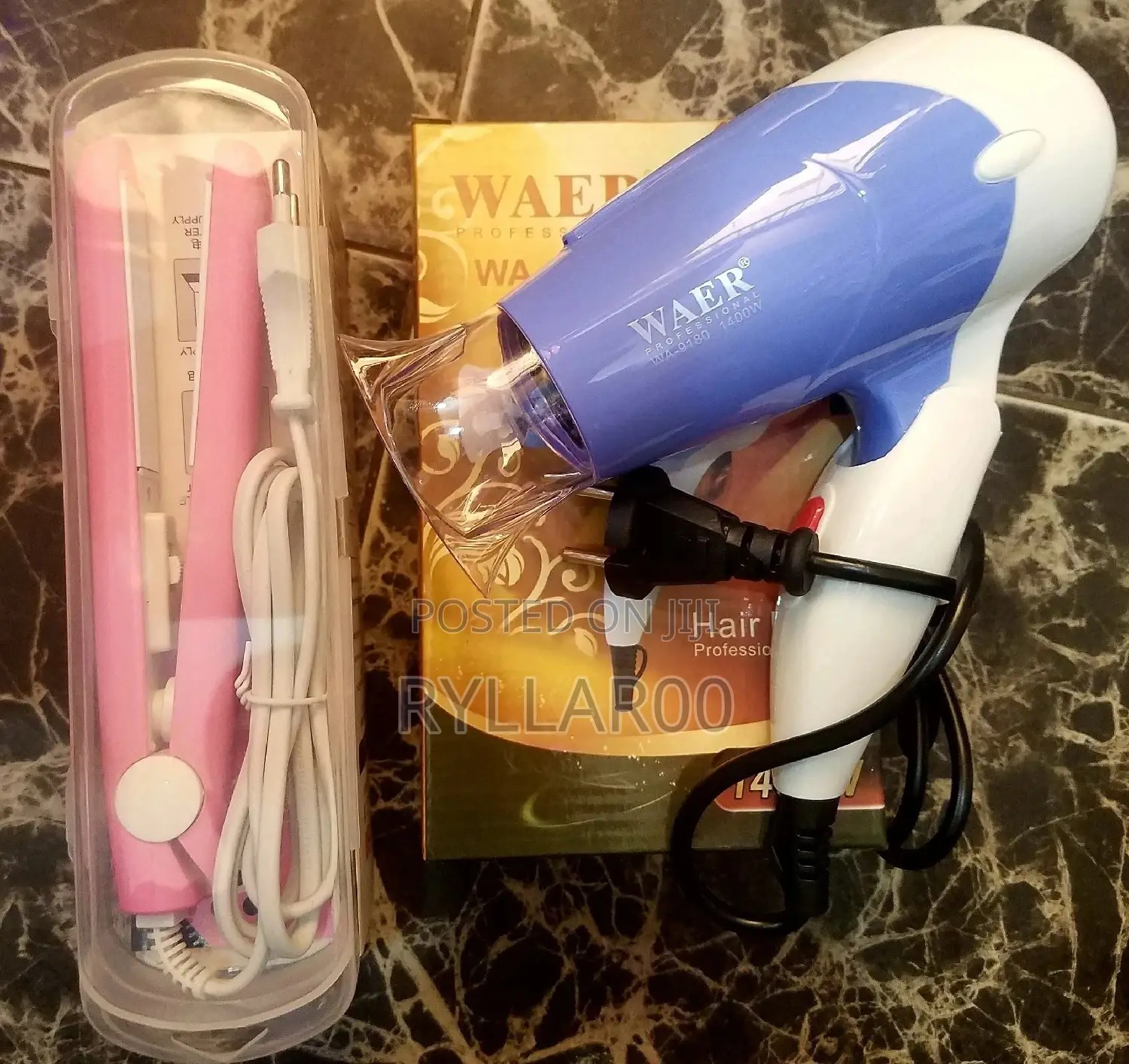 Hair Dryer and Hair Straightener