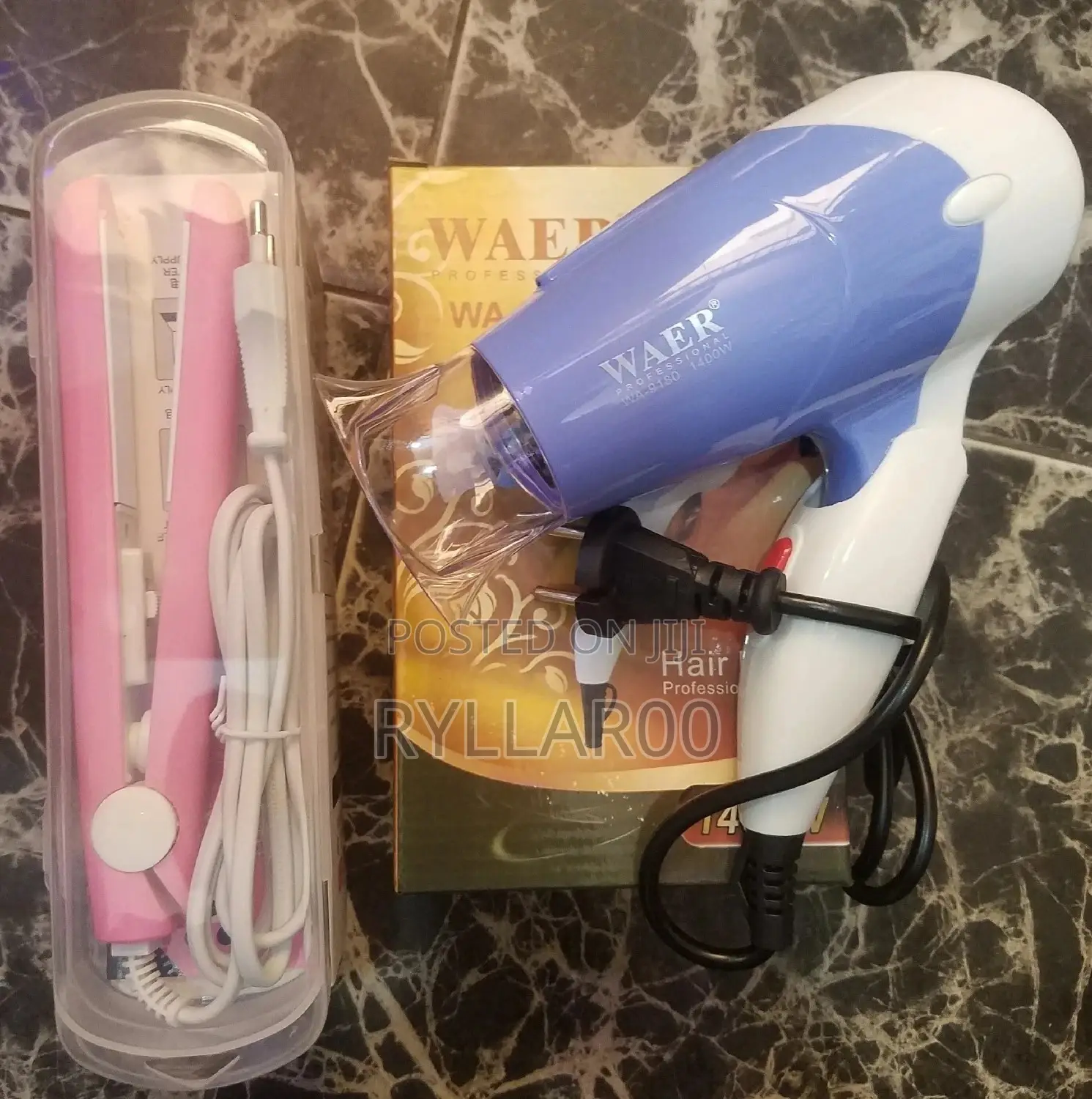 Hair Dryer and Hair Straightener