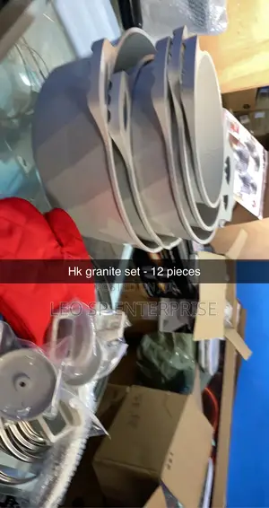Hk 12 Pieces Granite Cookware Set