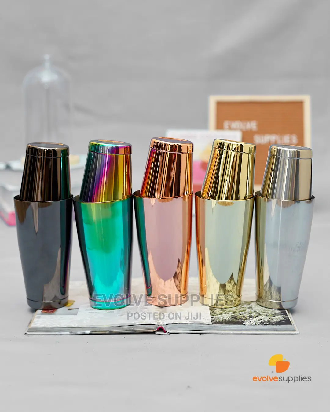 Coloured Cocktail Boston Shakers