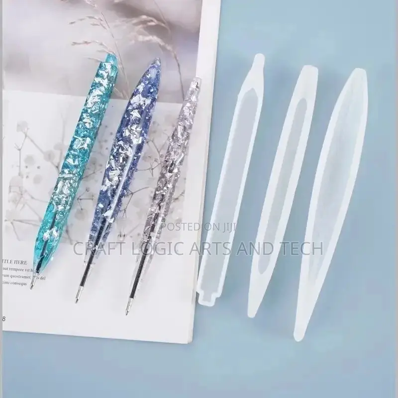 Pen Mold and 5 Inks Epoxy Resin Silicone Mold