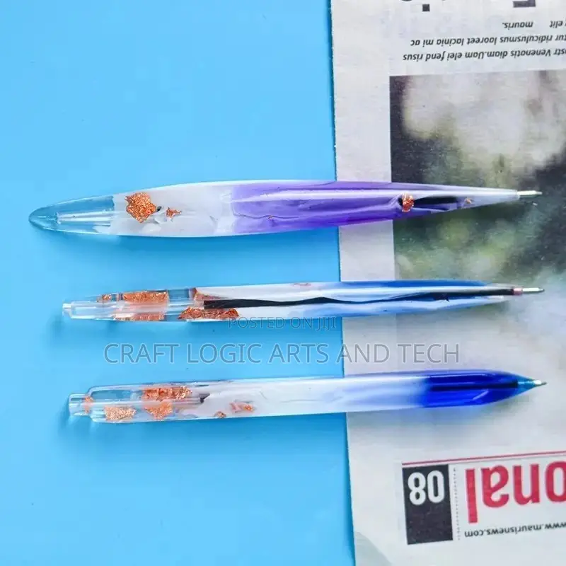 Pen Mold and 5 Inks Epoxy Resin Silicone Mold