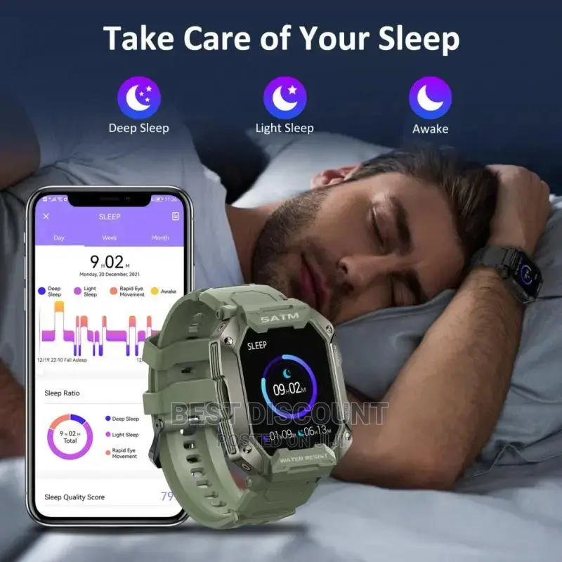 C20 Military Smartwatch Fitness Tracker