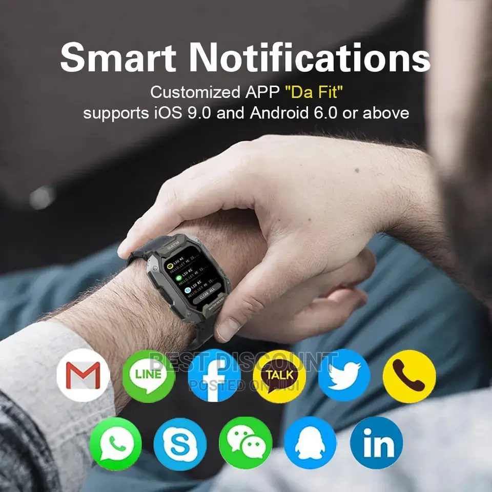 C20 Military Smartwatch Fitness Tracker