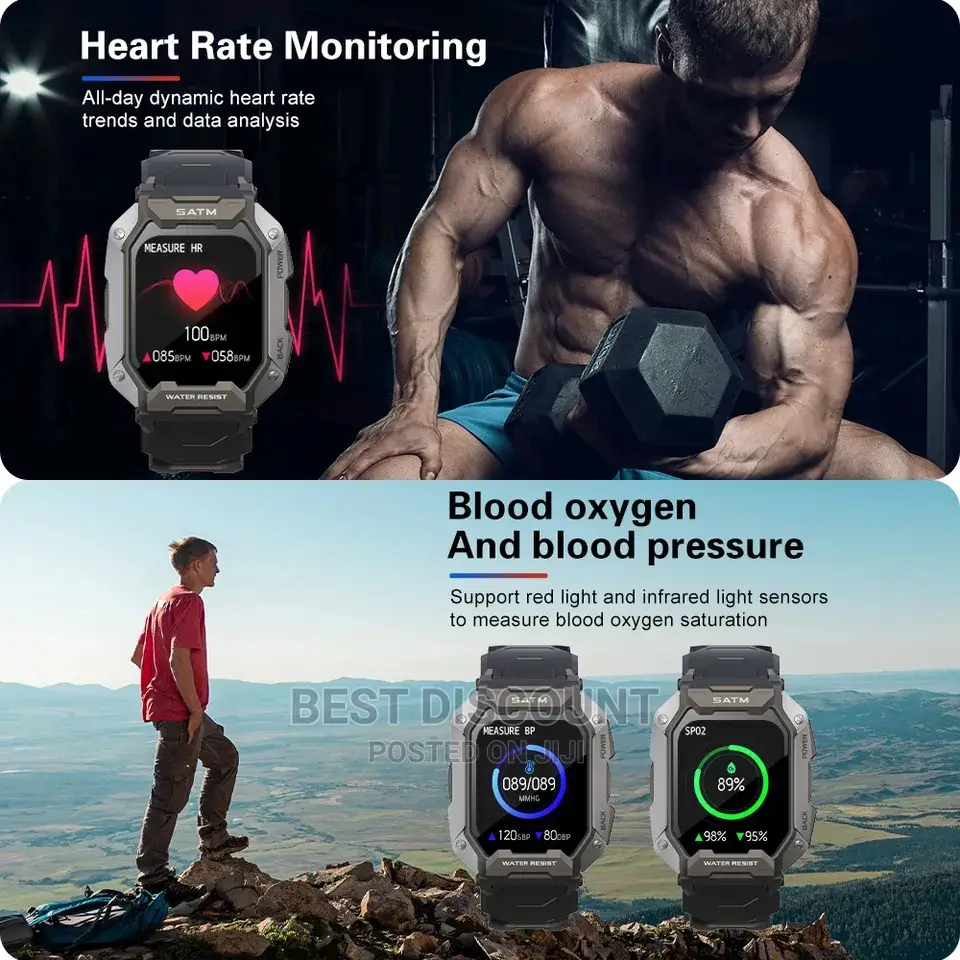 C20 Military Smartwatch Fitness Tracker