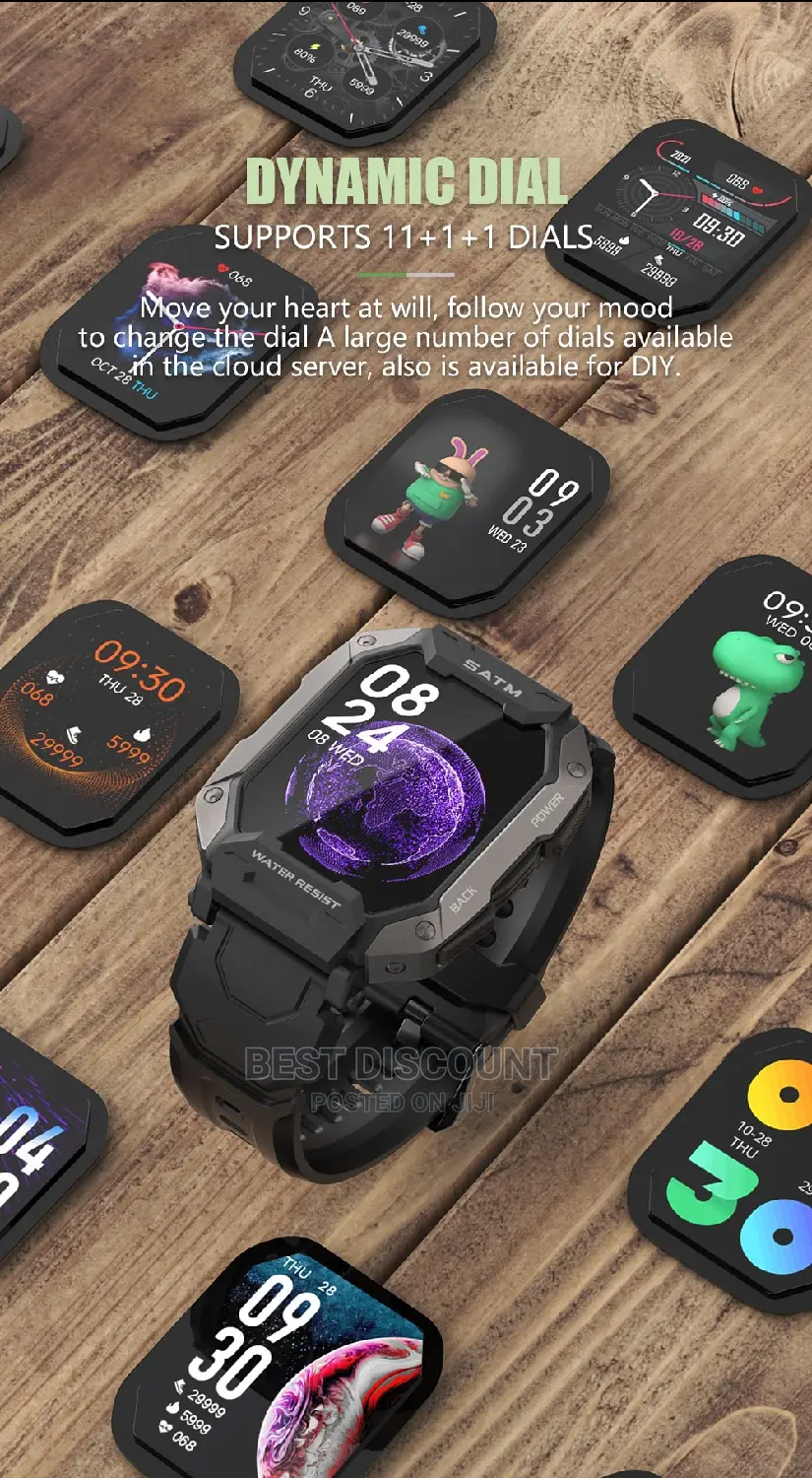 C20 Military Smartwatch Fitness Tracker