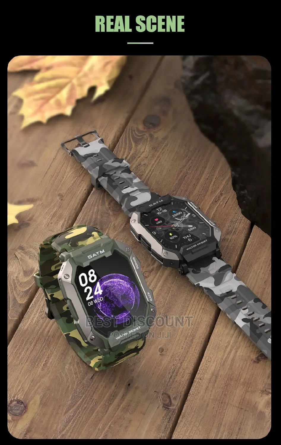 C20 Military Smartwatch Fitness Tracker