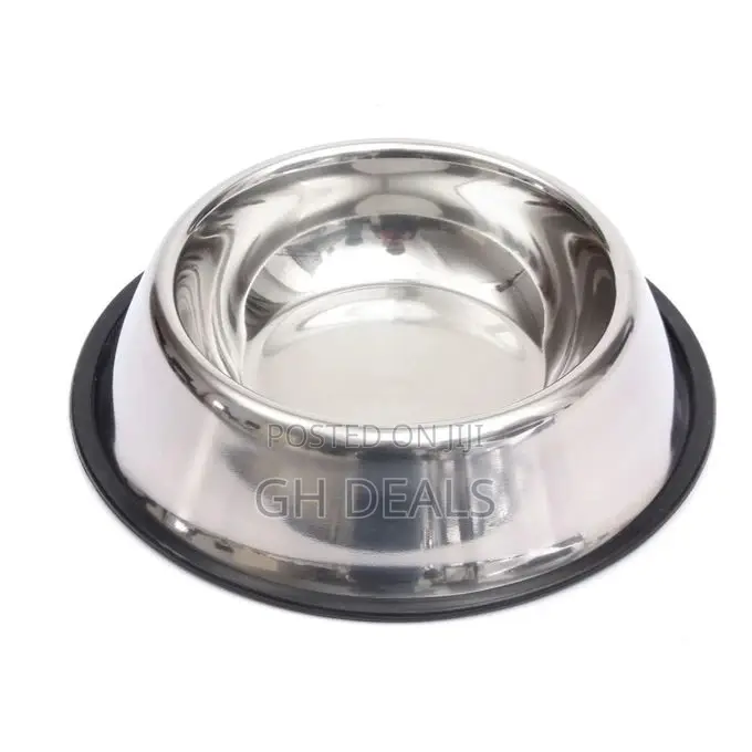 Stainless Steel Pet Dog Cat Puppy Food Water Single Bowl One