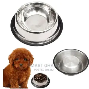 Stainless Steel Pet Dog Cat Puppy Food Water Single Bowl One