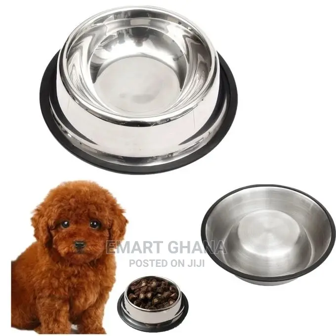 Stainless Steel Pet Dog Cat Puppy Food Water Single Bowl One
